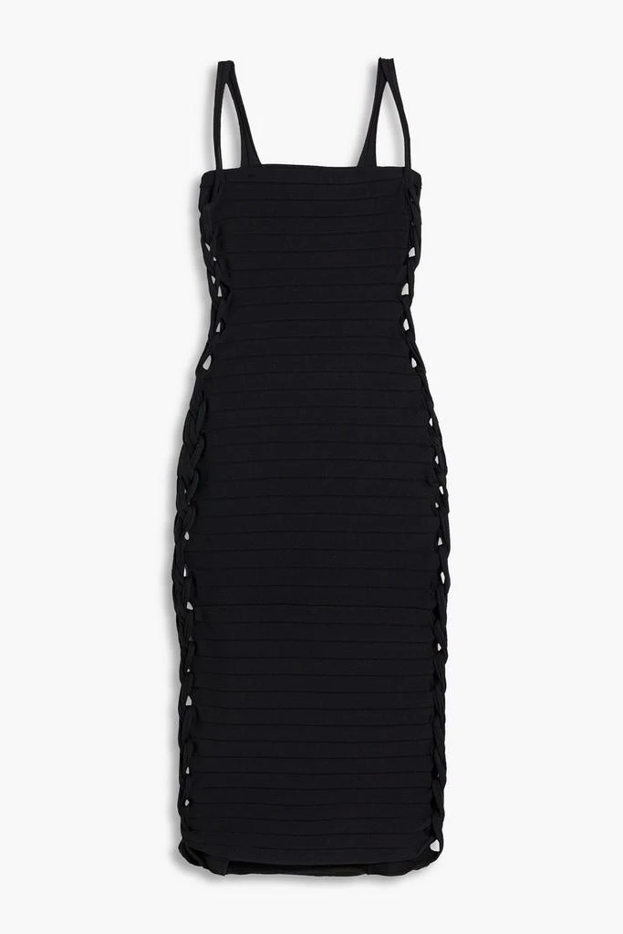 Dion Lee Braided ribbed-knit dress 1