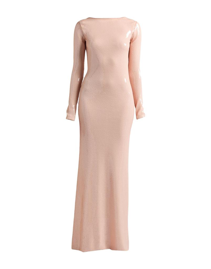 Alberta Ferretti Long-Sleeve Back-Tie Mikado Gown - Dresses