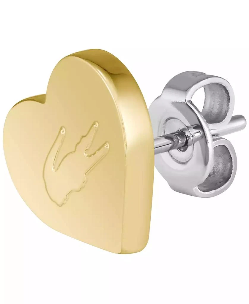 Lacoste Women's Love My Croc Yellow Gold IP Plated Earrings 2