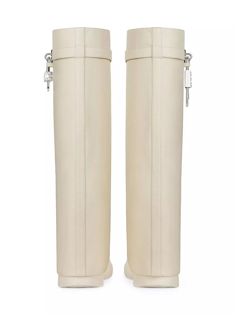 Givenchy Shark Lock Biker Boots in Grained Leather 6