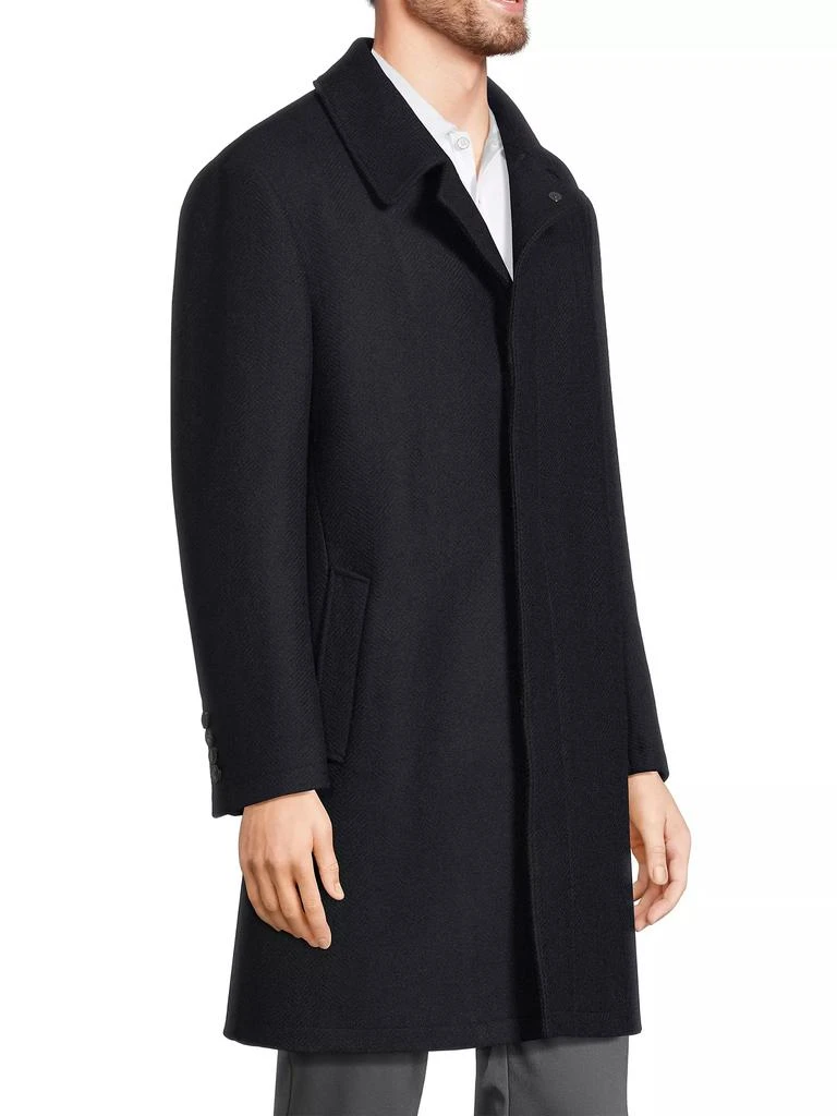 Cardinal of Canada Platinum Herringbone Wool-Blend Coat 4