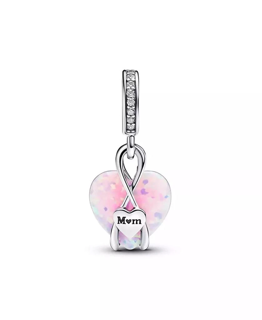 PANDORA Mom Opalescent Heart Dangle Charm 2