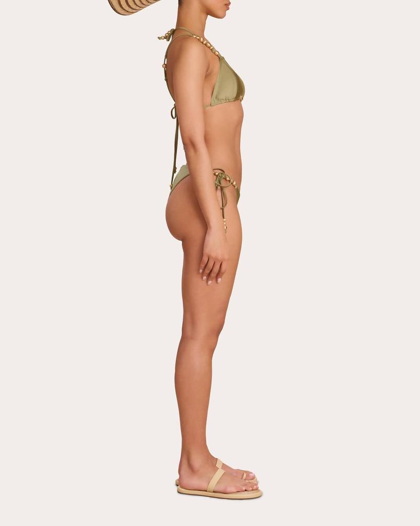 Cult Gaia Amaris Bikini Top In Tea