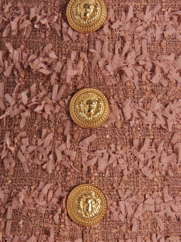 Balmain Balmain Button Embellished Tweed Pencil Skirt 4