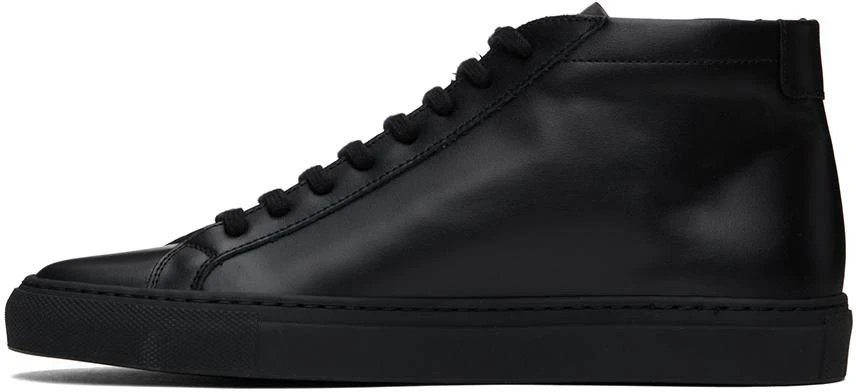 Common Projects Black Achilles Mid Sneakers 3