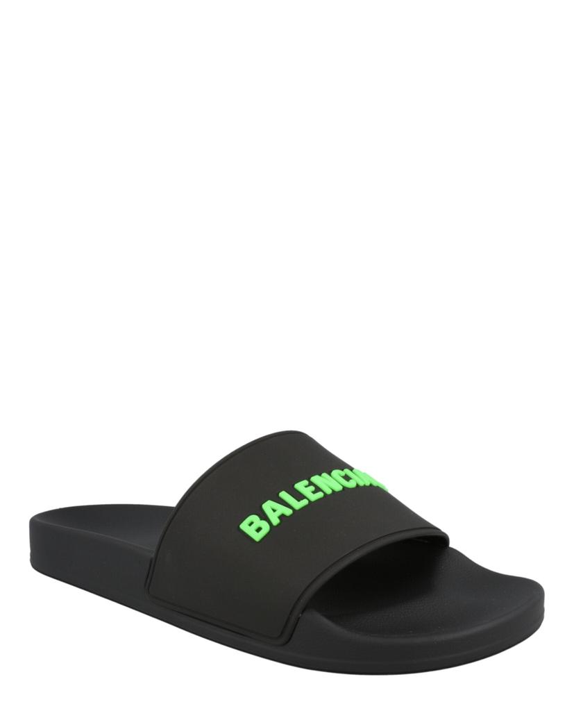 Balenciaga Logo Pool Slides