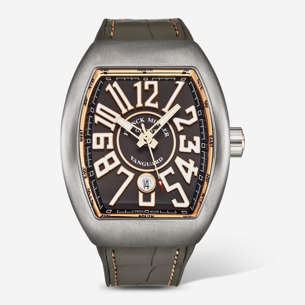 Franck Muller Franck Muller Vanguard Grey Dial Automatic Men's Watch 45SCBLKBLKGRY-1