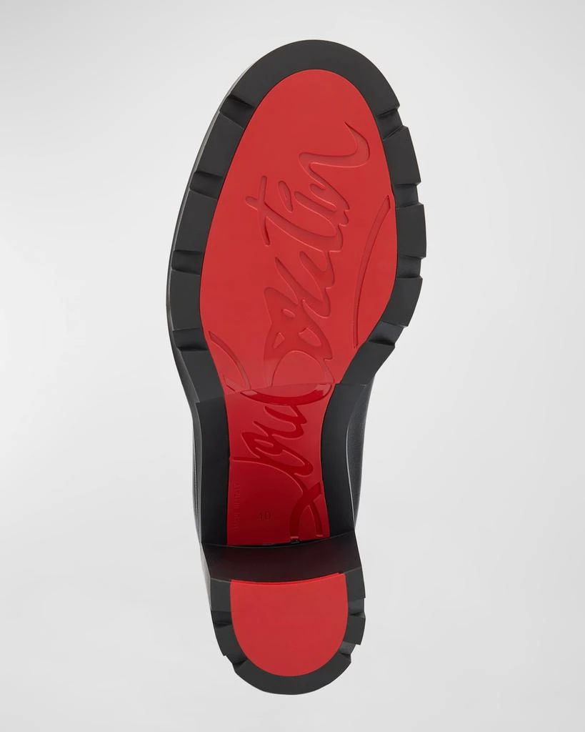 Christian Louboutin Marchacroche Leather Red Sole Chelsea Booties 6