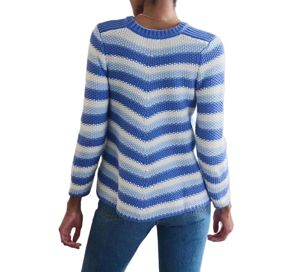 Hatley Chevron Swing Sweater In Blue 2