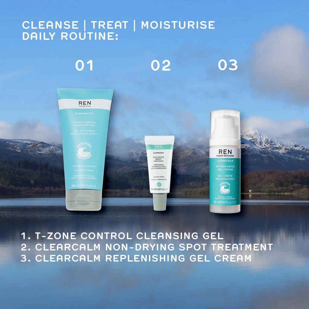 REN Clean Skincare Clarimatte™ T-Zone Control Cleansing Gel 5