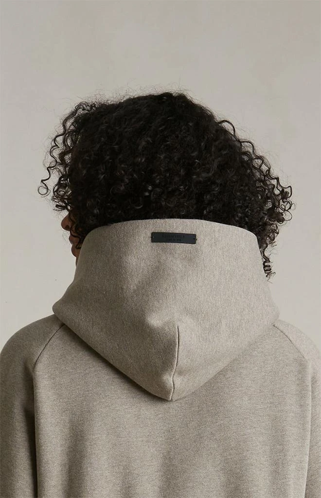 Essentials Women's Heather Grey Cropped Hoodie 5