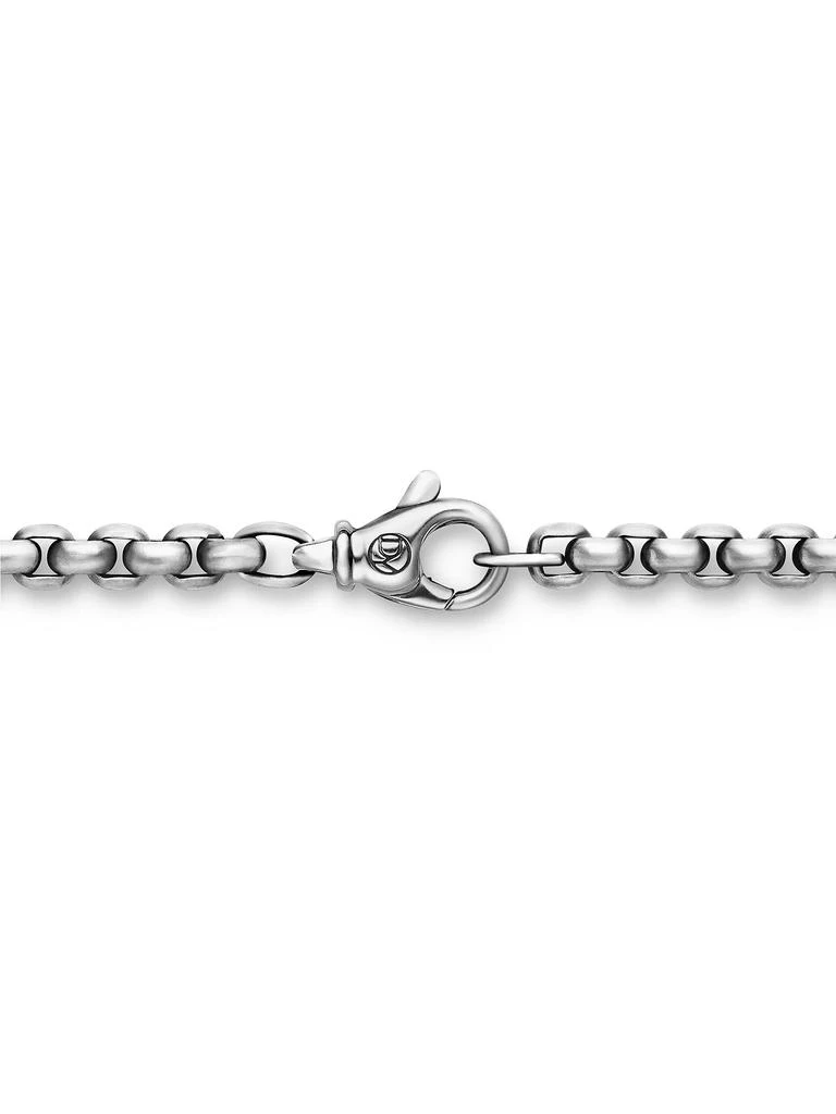 David Yurman Box Chain Necklace with Grey Titanium 4