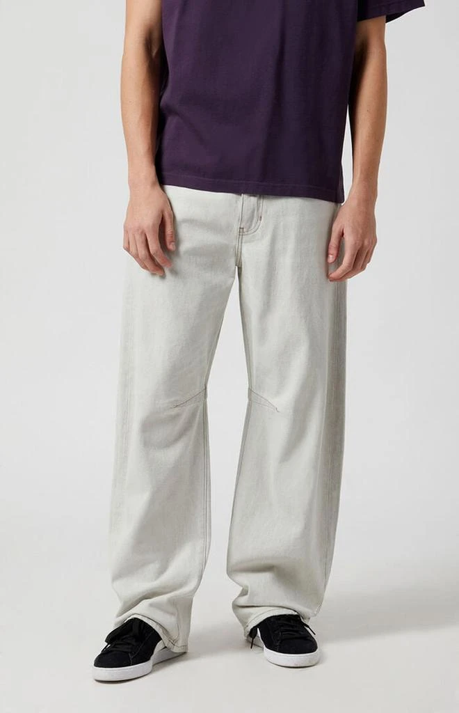 PacSun Mason Baggy Barrel Jeans Gray 4