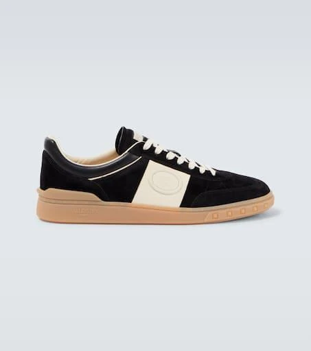 Valentino Upvillage suede and leather sneakers 1