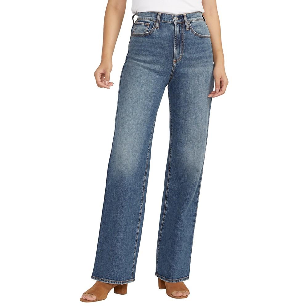 Silver Jeans Co. Women's Highly Desirable High Rise Trouser Leg Jeans