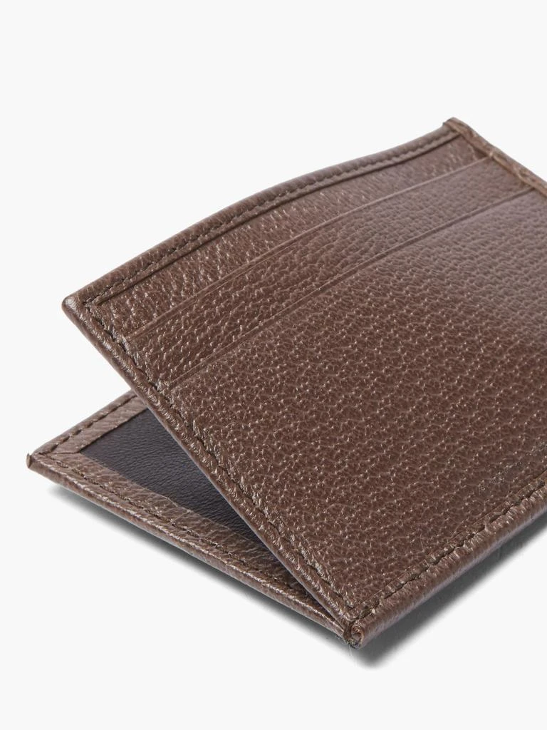 Gucci GG-jacquard coated-canvas and leather cardholder 4