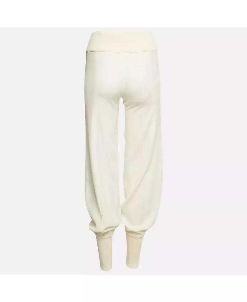 Pre-Owned Versace Women's Jeans Couture Chiffon And Rib Knit Trim Joggers