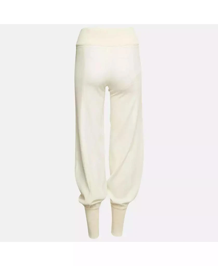 Pre-Owned Versace Women's Jeans Couture Chiffon And Rib Knit Trim Joggers 2