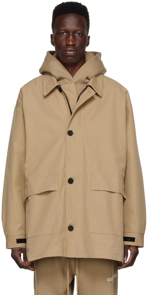 Essentials Tan Cotton Jacket