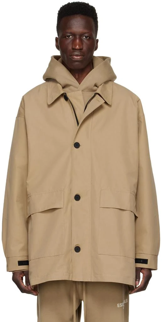 Fear of God ESSENTIALS Tan Cotton Jacket 1