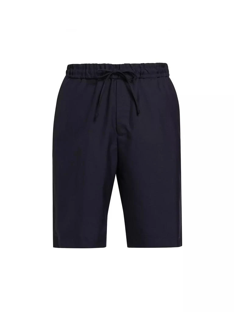 Officine Générale Hank Drawstring Wool Shorts 1