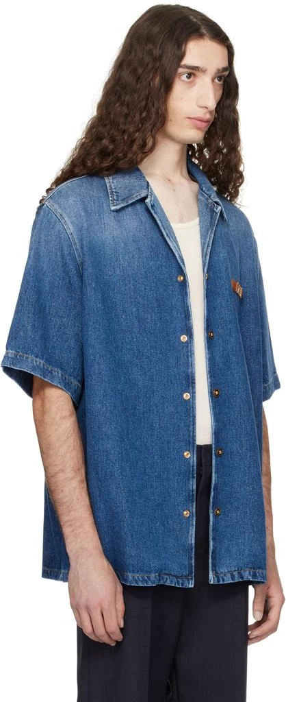 Versace Blue Medusa Biggie Denim Shirt 2