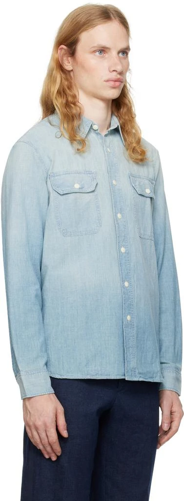 RRL Blue Chambray Work Shirt 2