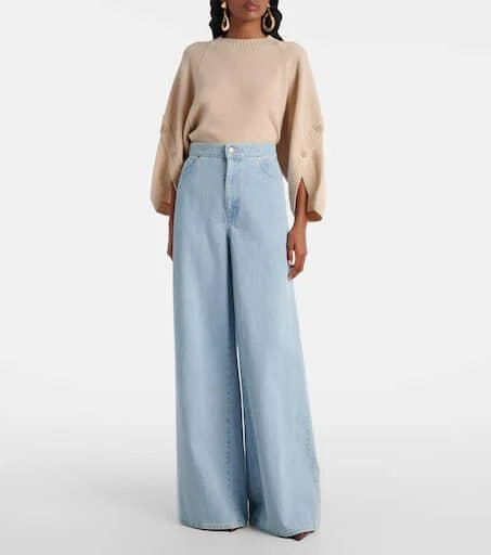 Max Mara Affari high-rise wide-leg jeans 7