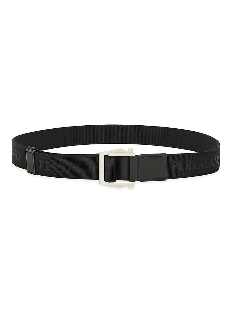 Salvatore Ferragamo Cut-to-Size Logo Grosgrain Belt 1