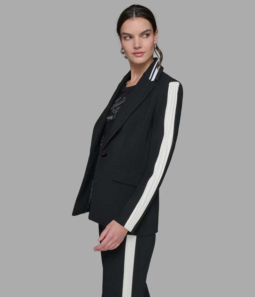 Karl Lagerfeld Paris PLEATED TRIM SUITING BLAZER 3
