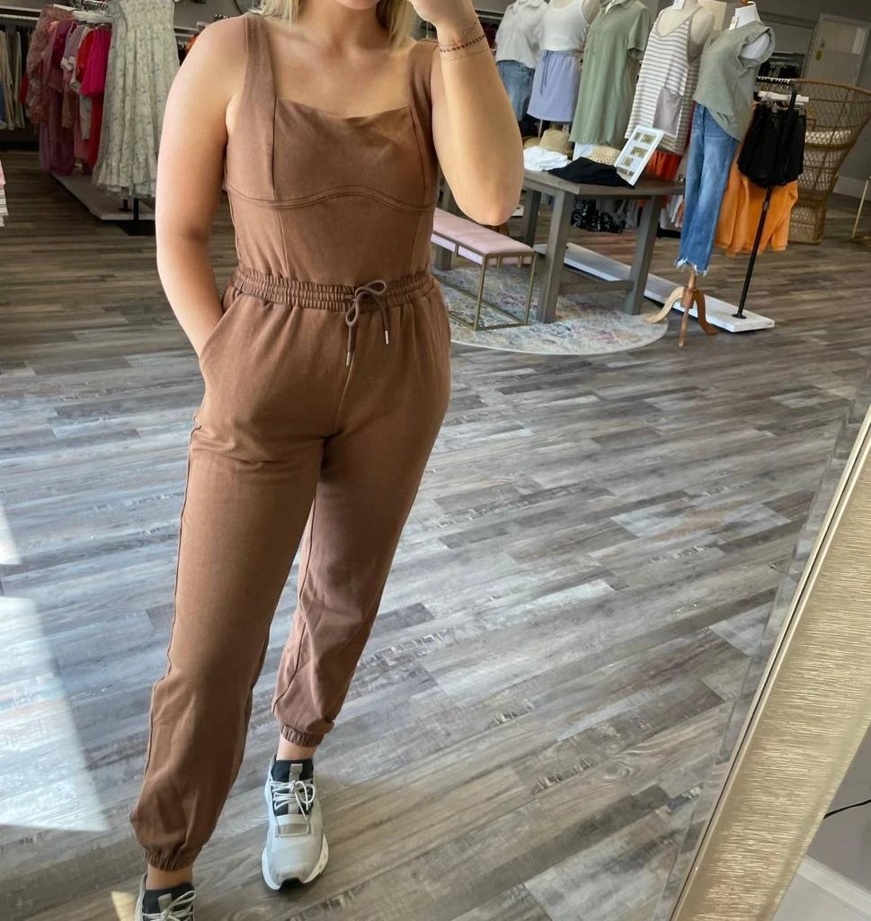 TCEC Tcec - Square Neck Sleeveless Jumpsuit 3