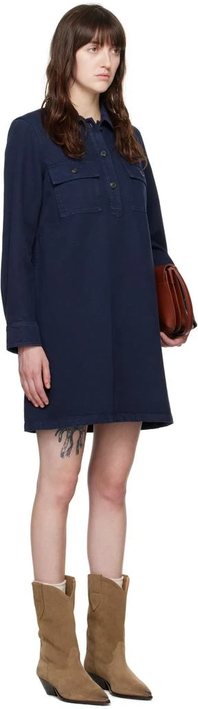 A.P.C. Navy Mia Denim Minidress 2