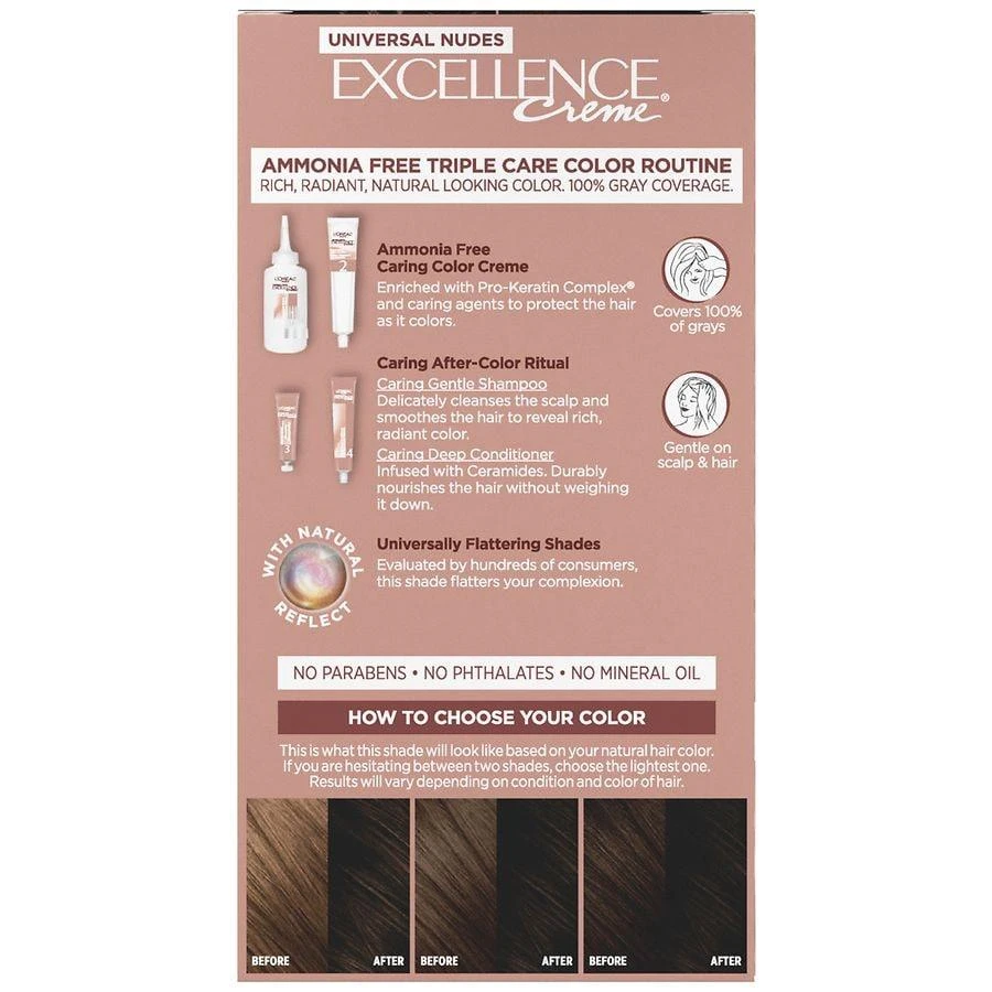 L'Oreal Paris Excellence Universal Nudes No Ammonia Permanent Hair Color, 100 Percent Gray Coverage 2