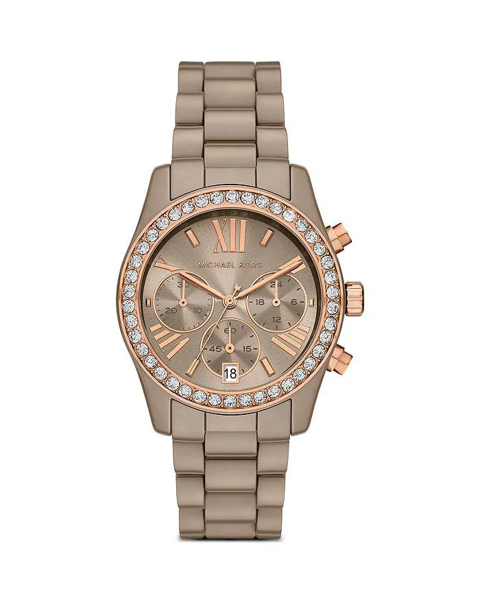 Women\'s Jessa Multifunction Blush Silicone Watch 40mm Michael Kors Ladies Watch Jessa 40mm Pink White main image 2
