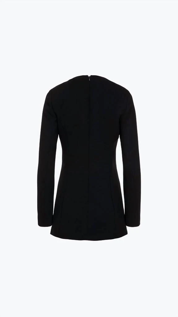 BARBARA BUI Fitted Crepe Tunic In Black 2