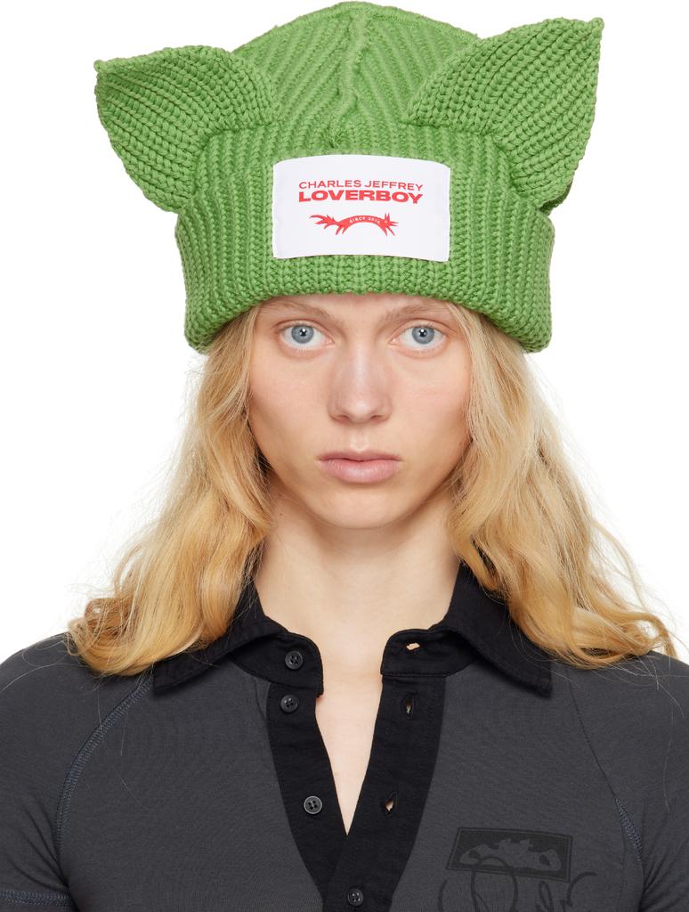 timelesz着用【Charles Jeffrey Loverboy】PAPER BOAT BEANIE PAPER BOAT BEANIE in BLACK