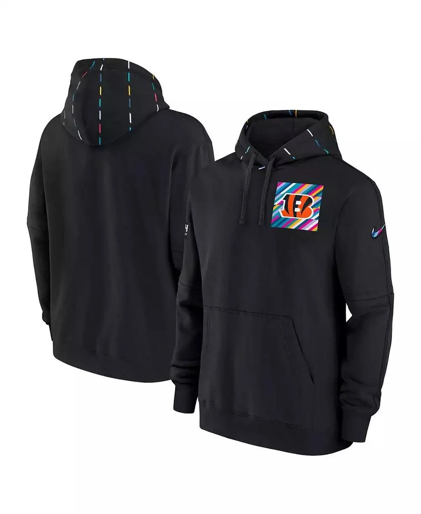 NIKE Men's Black Cincinnati Bengals 2023 NFL Crucial Catch Club Pullover Hoodie 1
