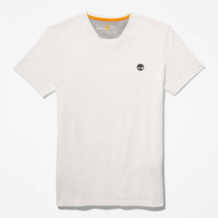 Timberland Dunstan River V-Neck T-Shirt for Men in White 6