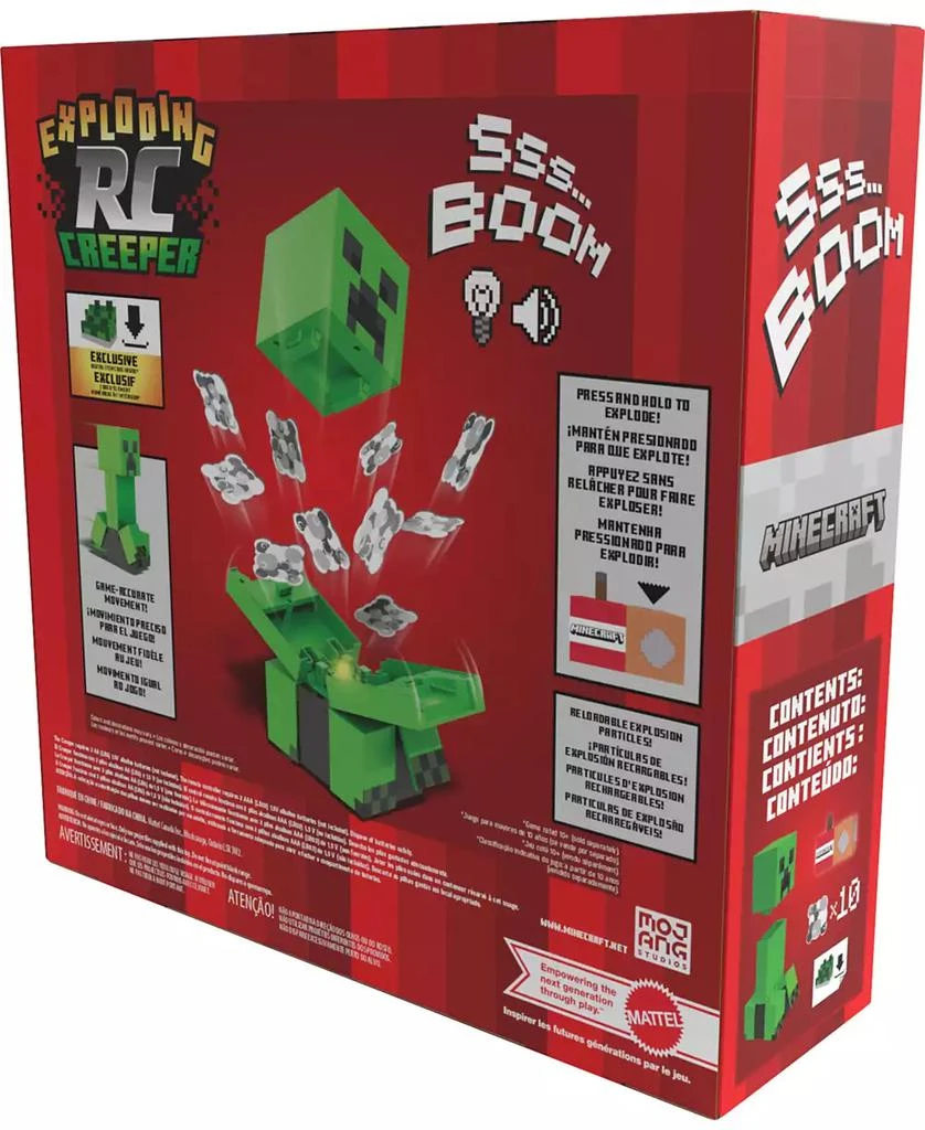 Minecraft Exploding RC Creeper, Lights and Sounds, 10 Explosion Particles and DLC Code 3