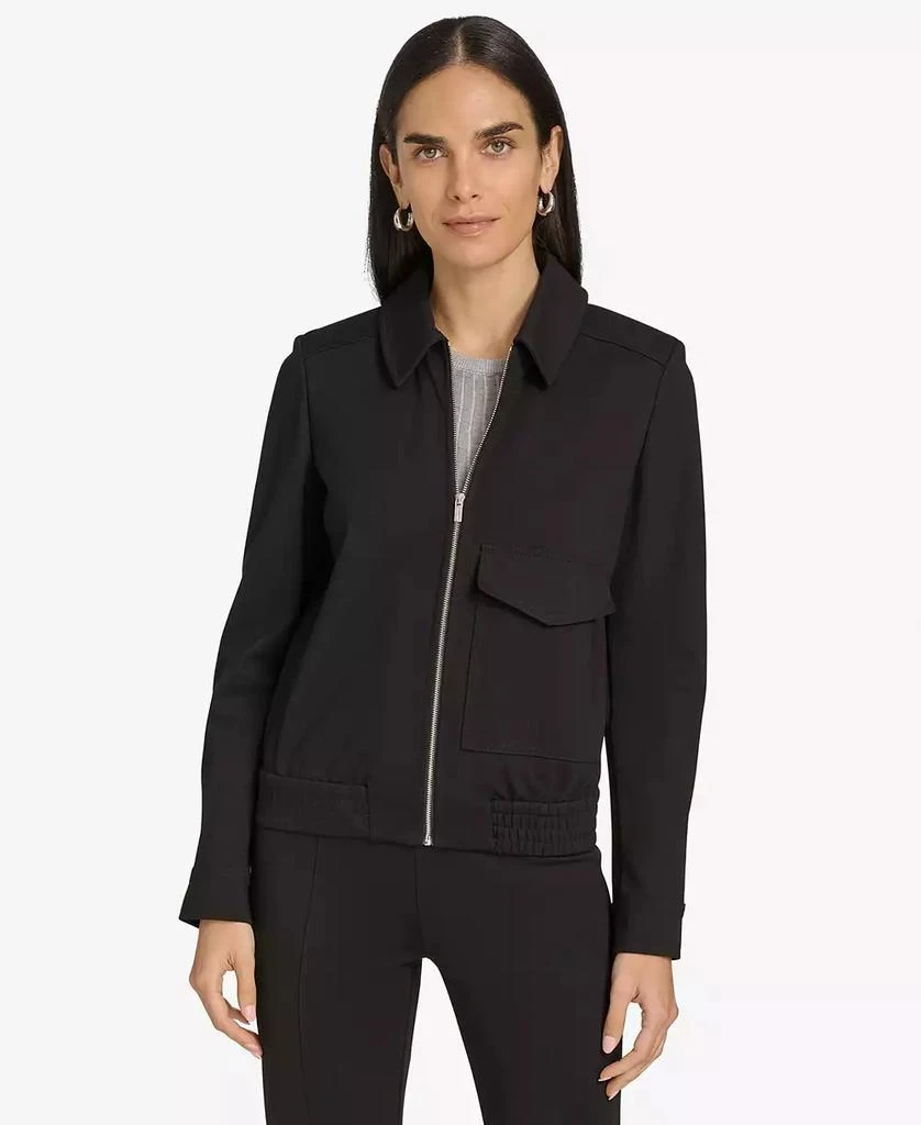 Calvin Klein Women's Zip-Front Bomber Jacket 1