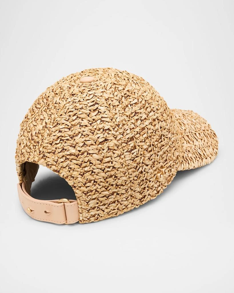 Cult Gaia Frankie Raffia Baseball Cap 2