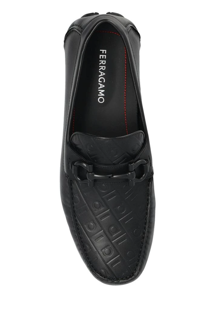 Salvatore Ferragamo Ferragamo Gancini-Plaque Slip-On Loafers 4