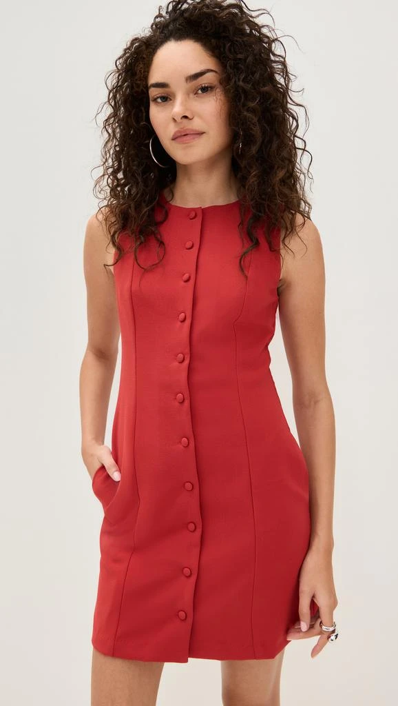 Wayf Button Front Mini Dress 6