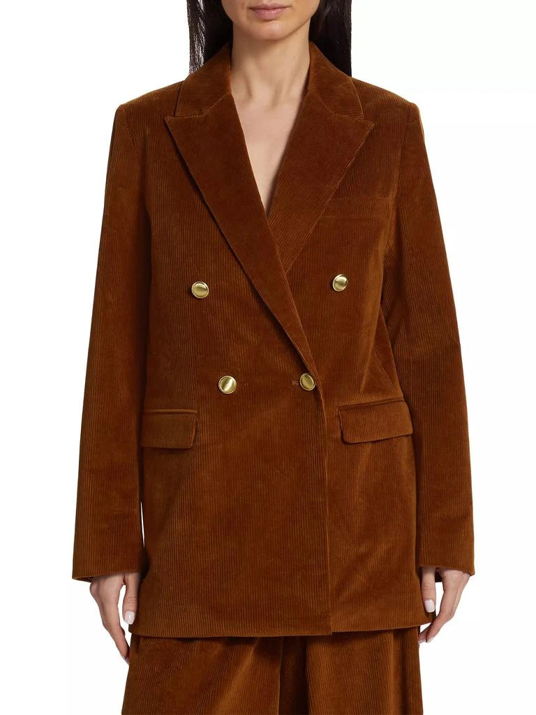 Rosetta Getty Double-Breasted Corduroy Blazer 3