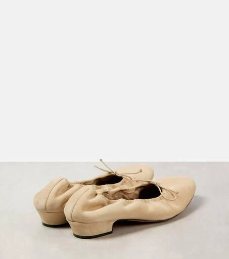 The Row Awar shearling-lined suede ballet flats 2