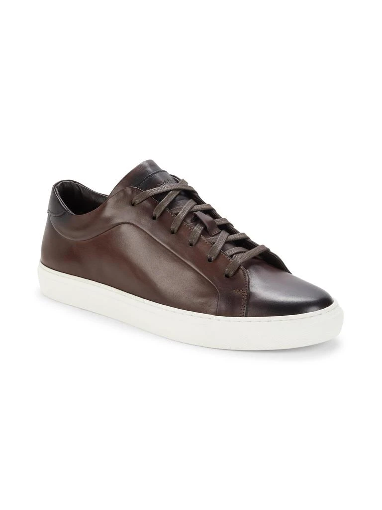 $195 - TO BOOT NEW YORK Pullman Leather Sneaker in BLACK Size 12 Shop Pullman Low Top Leather Sneakers on Sale at BeyondStyle  main image 3