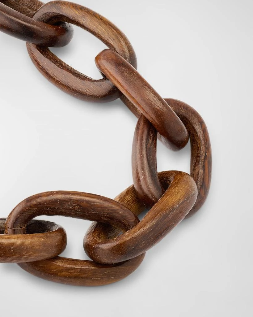 Kenneth Jay Lane Gold-Plated and Wooden Link Necklace 3