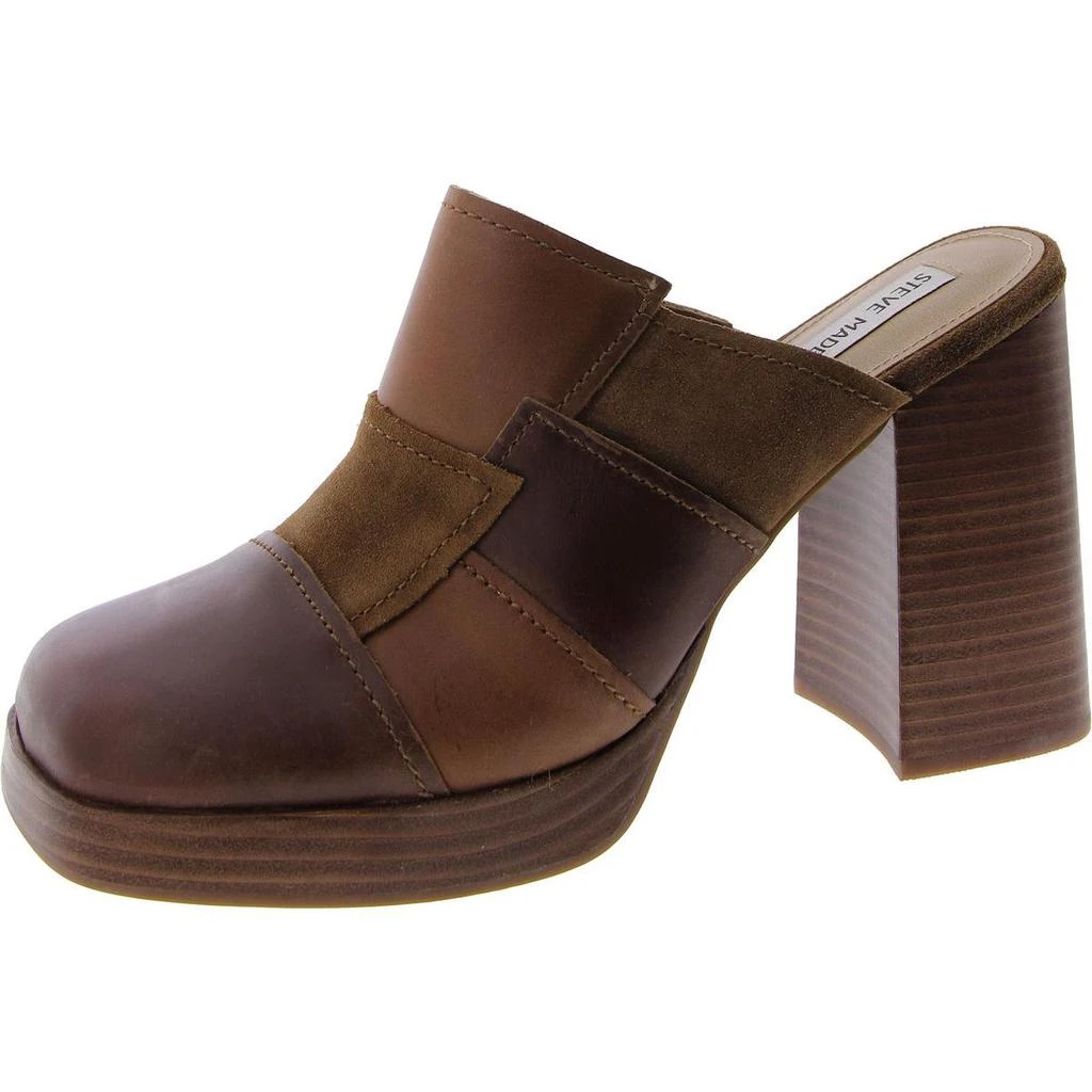 Steve Madden Lynx Womens Leather Patchwork Mules 1