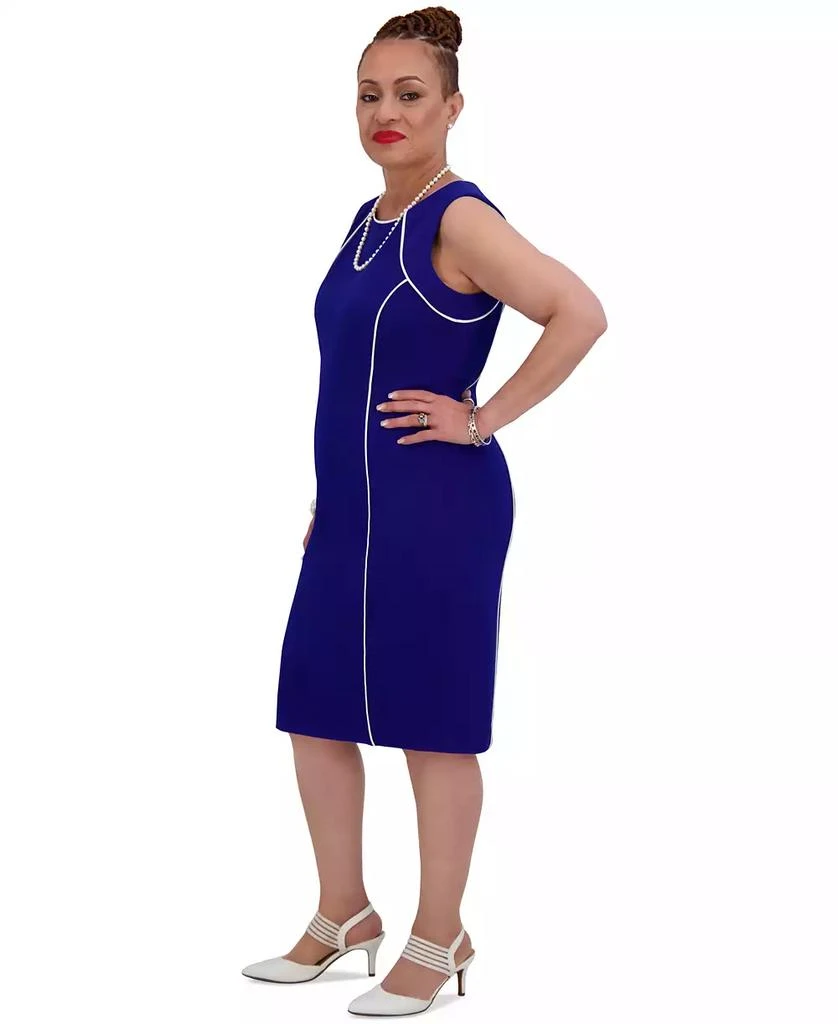 Kasper Women's Piped Sheath Dress, Regular & Plus Size 5