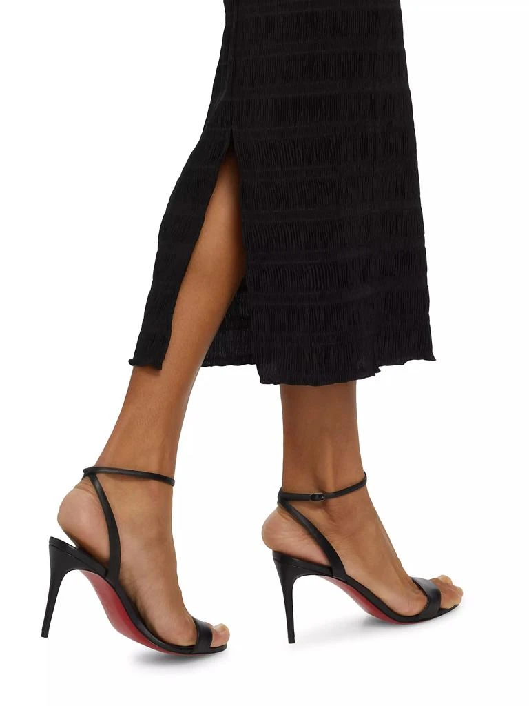 L'Idée Gigi Satin One-Shoulder Midi-Dress 6